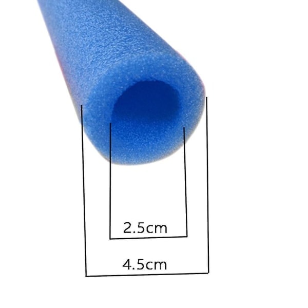 10-pack Trampolinstolpskydd Fyllda Skumrör Blå