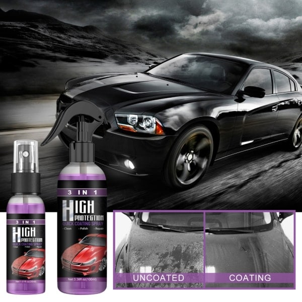3-i-1 Hög Skyddande Billackspray för Bilskador Nano Reparations Spray Snabb Beläggning Bilvax Polish Spray 30ml