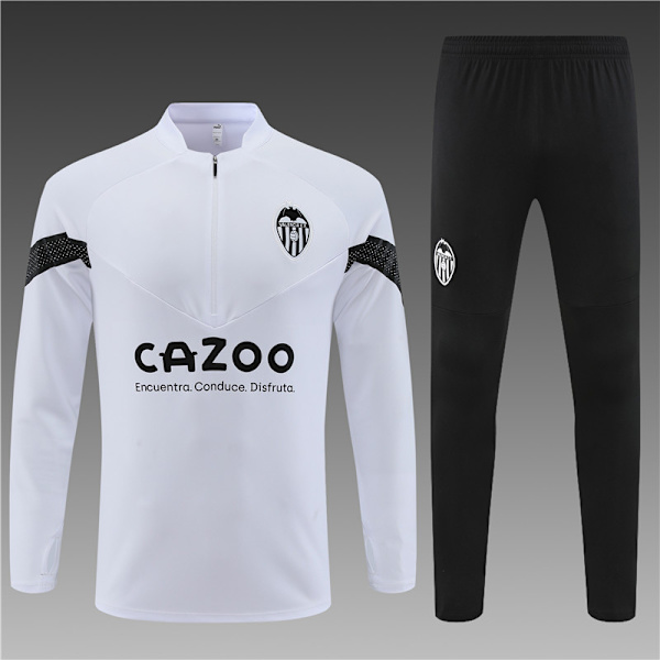 22-23 Ny Säsong Valencia Vuxen/Barn Långärmad Tröja Set Vit white 2XL