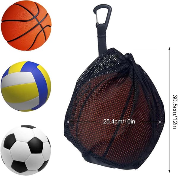 2 st - 16L - Basketboll Mesh Väskor - Bollväskor - Portabla nätryggsäckar - Basketbollryggsäckar