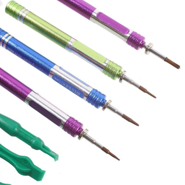 19-i-1 verktygskit med väska för iPhone-reparation multicolor
