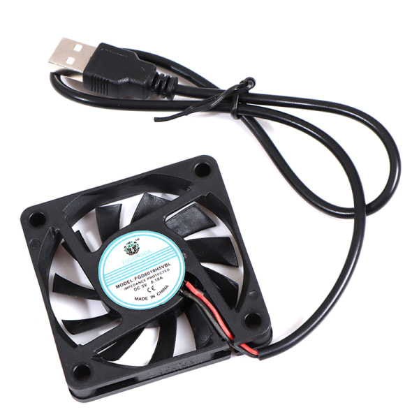 DC 5V USB børsteløs ærmeblæser Fen Dator PC Silent Coole Sort 6cm Sort Black 6cm