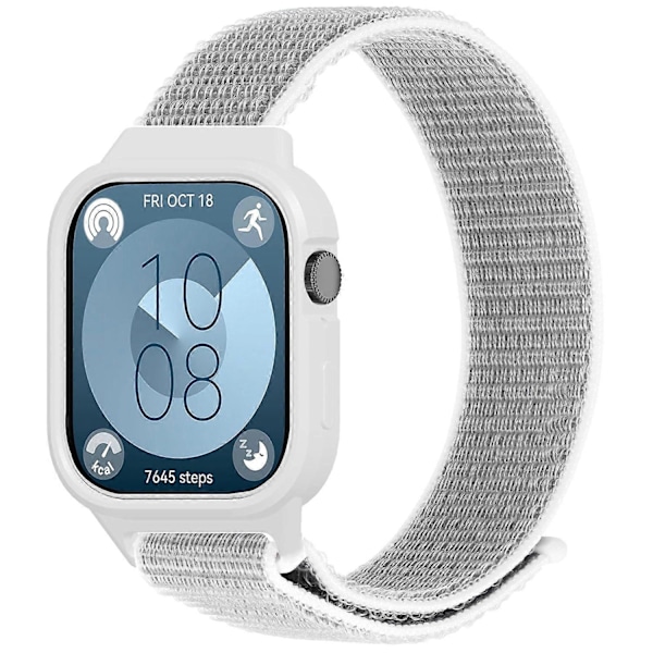 Typ C Integroitu Hihna Punottu Nylonhihna TPU-kuorella Huawei Watch Fit 3:lle - Perfek Style C