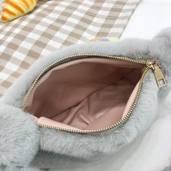 Fyrkantig väska Handväska LJUSGRÅ light grey
