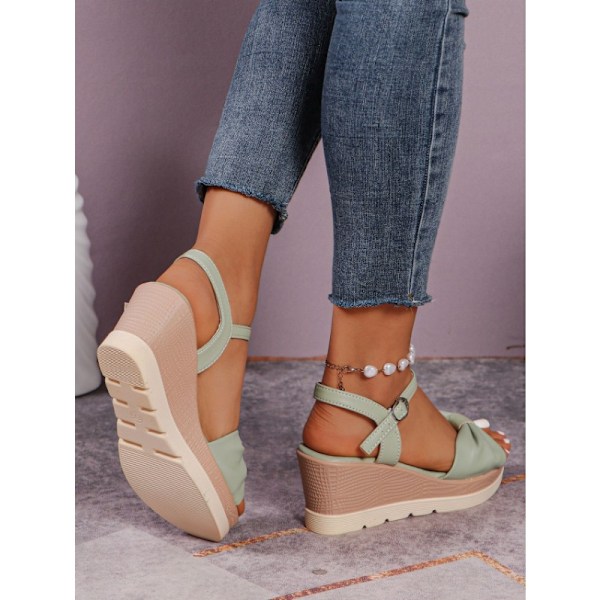 Kilesandaler for kvinner, sommersko beige 36