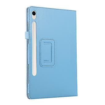 Litchi Texture Tablet Case for Samsung Galaxy Tab S9+ (Sky Blue)