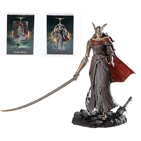 Elden Ring -hahmo, 24cm/9.4 tuuman Malenia PVC-hahmostaatuetti Anime-sarjakuvaveistos Yhteensopiva pelin faneille