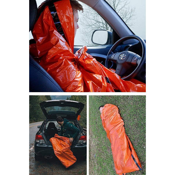 2 st - 90*210 cm - Sovsäck - Nödsovsäckar för överlevnad