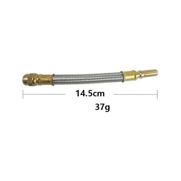 Metallflätad förlängningsventiladapter för Xiaomi M365 Silver Silver