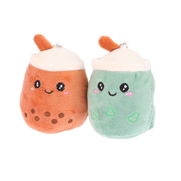 11CM Maitoteekuppimaisen Plussinen Avaimenperä Kawaii Piirretty Pehmeä Täytetty D Vaaleanpunainen onesize Vaaleanpunainen Pink onesize