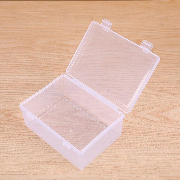 Mini Förvaringslåda Transparent Med Lock Liten Plastlåda för Delar Smycken D