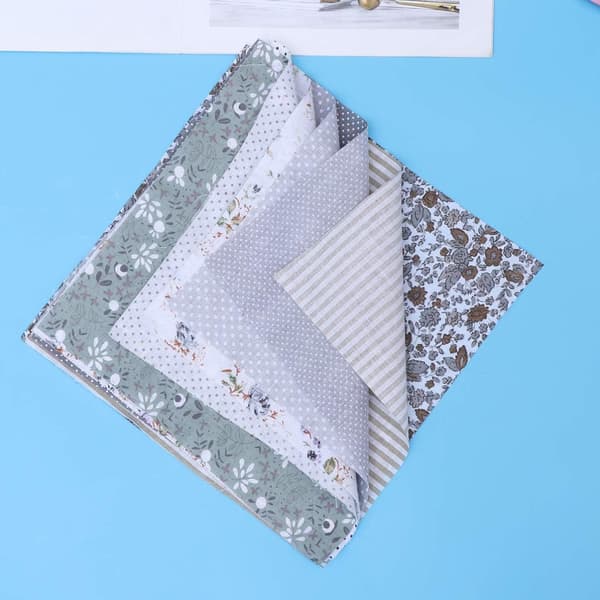 7 stk Stoffkvadrater Ark Bomull Patchwork Håndverk DIY Søm, ZQKLA