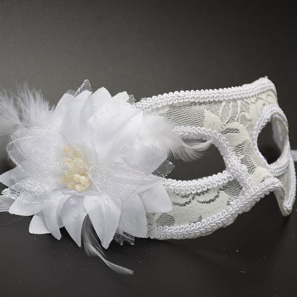 Party Mask Halloween Maske VIT White