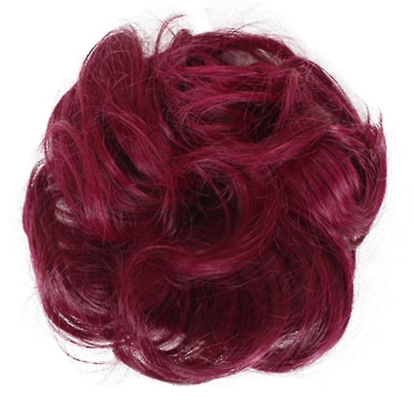 Lätt att bära Snygga hår Scrunchies Naturligt rörigt lockigt hårförlängning - Perfet 6