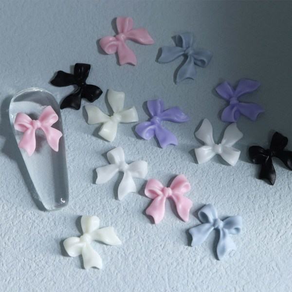 30 stk. Resin Rosetter Neglesmykker 3D Rosetter Dekorationer Charms Smykker DIY UV Gel Design Søde Manicure Tilbehør