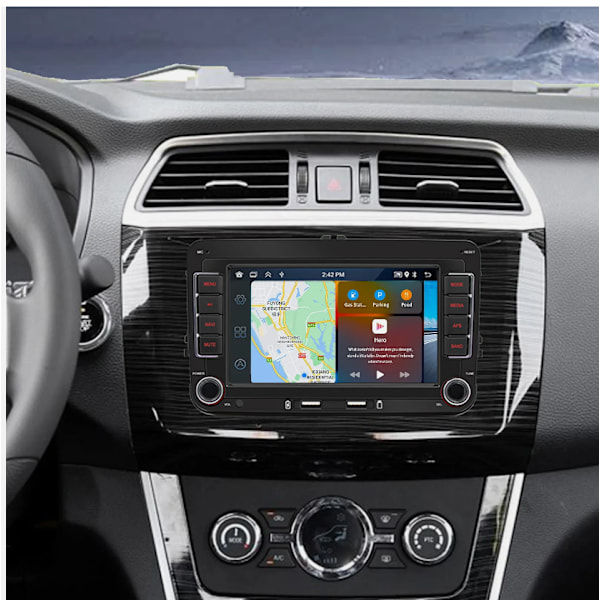 Bilstereo med 7 tommer Android Apple Carplay GPS til VW Golf MK5 Polo Passat Jetta