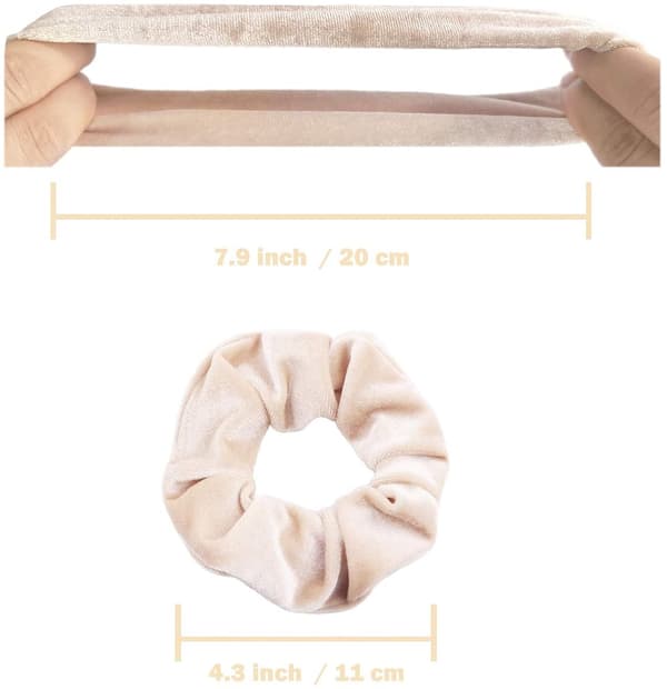 12 st - Scrunchie - Hårband - Håraccessoar - Hårknut - Hårband - Håraccessoarer