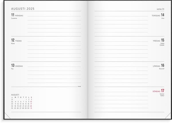 Kalender 2025 Senator A5 Vega sort