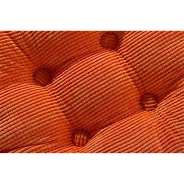 Stolsdyna fåtölj sittdyna soffdyna för inomhus och utomhus, fyrkantig, olika färger, tjock stoppning, 38 * 38 cm (vibrerande orange)