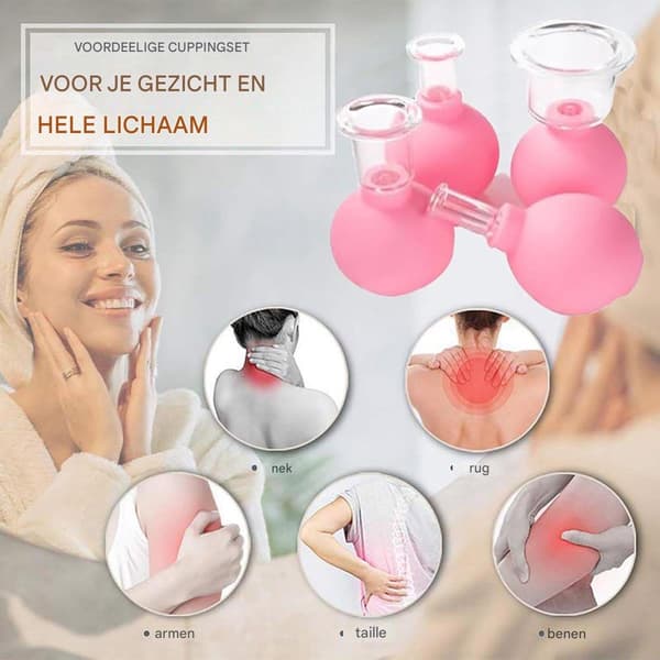 Cupping Sæt - Ansigts Cupping - Ansigts Cupping Sæt - Cupping Sæt Massage - Anti Cellulite Terapi