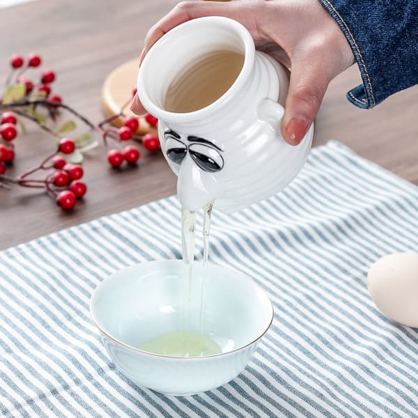 Egg Separator Funny Kitchen Gadget Rolig Snor Äggseparator Verktyg för Matlagning och Bakning