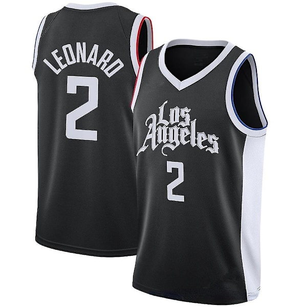NBA Clippers Basketbollkläder Kawhi Leonard Nr 2 Kortärmad S