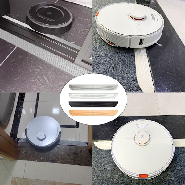 Tröskelremsa för robotdammsugare beige