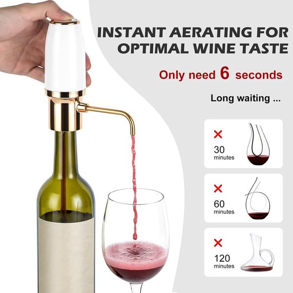 Elektrisk One-Touch Vinlufter & Automatisk Vindispenser m/ USB-genopladning