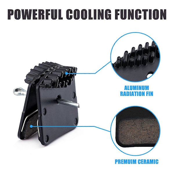 Skivebremseklosser for Shimano H03C H03A SurRon Light Bee X/S Segway X160 X260 Talaria Sting MX3 MX4[D] Black