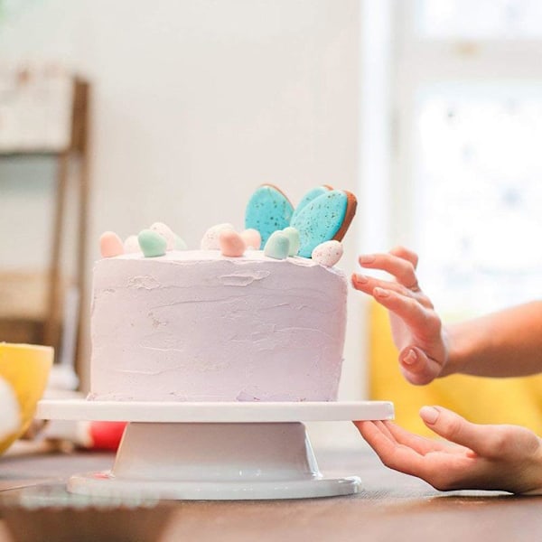 Roterande Tårtfat - Bakverktyg - Cake turntable Vit White Vit