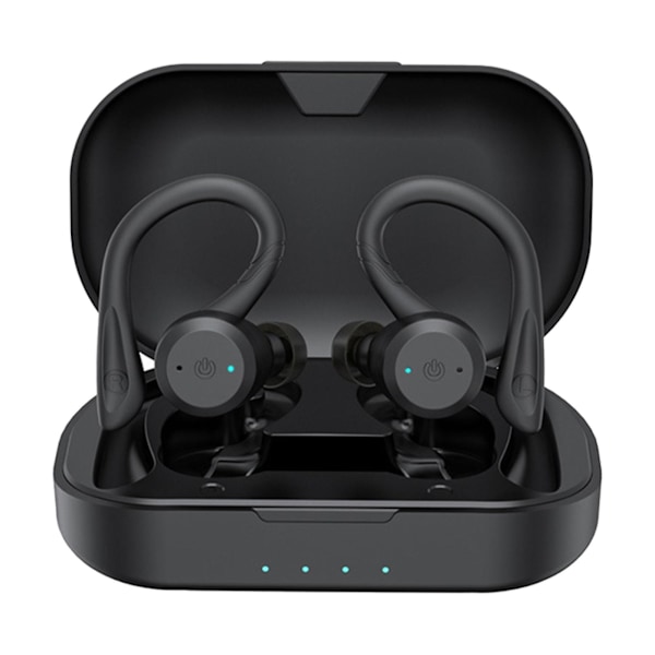 Brusreducerande Bluetooth-hörlurar Trådlösa In-ear Hög Effekt Sport Bluetooth-hörlurar Mini Hörlurar (Svart)