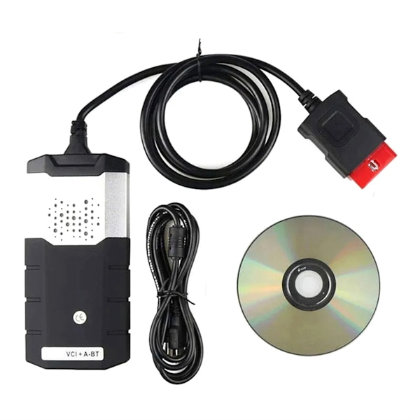 Bästa DS150 Fordonsdiagnostikverktyg med Bluetooth Dubbelkort Autocom TCS CDP Programvara 2020.23 Diagnostikverktyg Mycket Bra Black