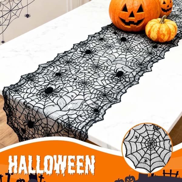 Bordløper - 45*183cm - Halloween Bordløper - Polyester Bordløper - Duk