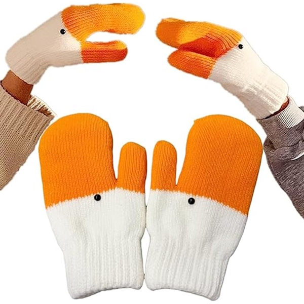 Roliga Gåsvantar - Vinterhandskar för Kvinnor - Termofoder - Present