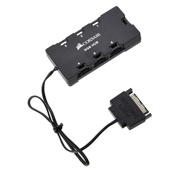Corsair 6-porttinen RGB LED -tuuletinnapa Corsair Lightning Node Pro Commander Crystalille