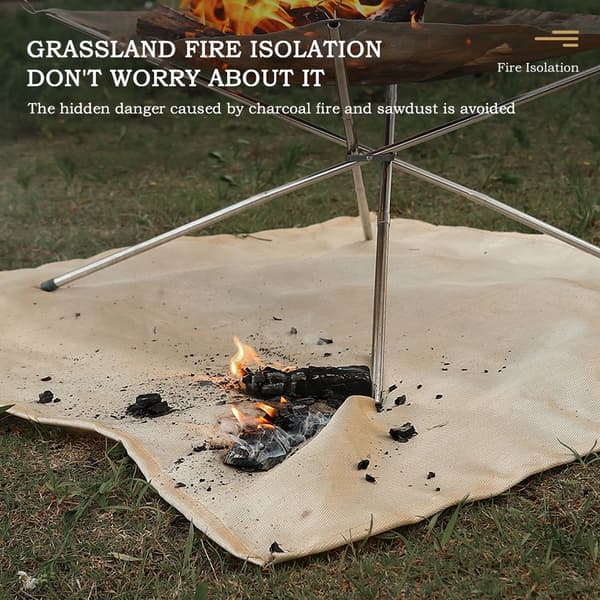 Ildfast Matte Brannsikker Grillmatte 100X100CM 100x100cm
