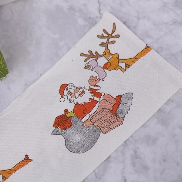Styles Paper Roll -paperipyyhkeet Joulu Toimisto Huone WC-paperi 5 Rullaa