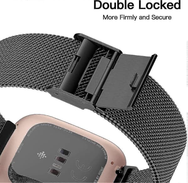 Fitbit Versa/fitbit Versa 2 Armbånd til Kvinder Mænd, Justerbar Rustfri Bedste Shiyi