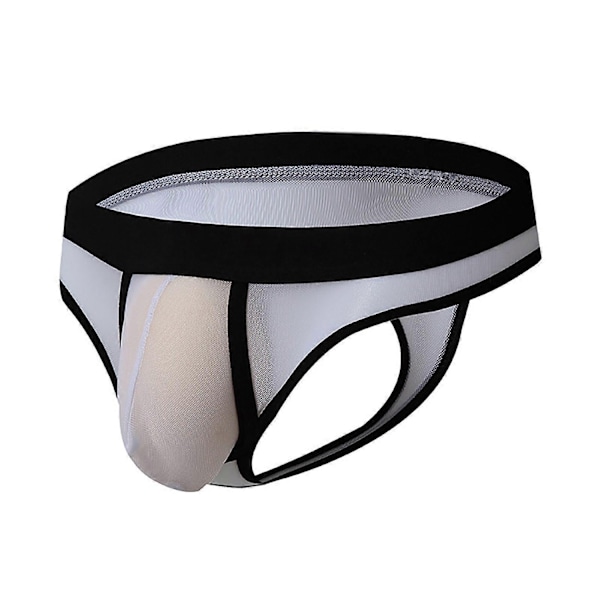 Issilke Mesh Transparenta Herrstringkalsonger Herrunderkläder - WELLNGS Vit White L