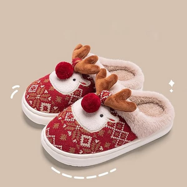 Tofflor - Tofflor - Jul - Julklapp - Halkfria - Halkfri sula - med plyschfoder