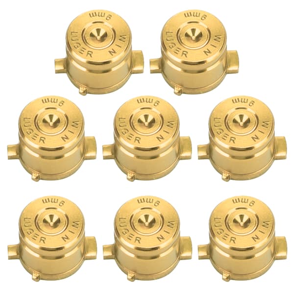 2 sett aluminiumslegering funksjonsassistent knapp kontroller erstatningsdeler passer for PS4Gold 0.7