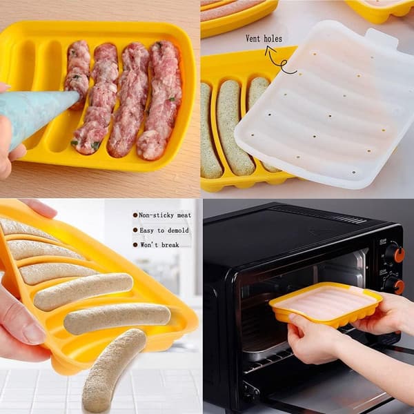 2 stk. - Hotdogform - Silikone hotdogform - Pølseform - DIY pølseform - Bageforme