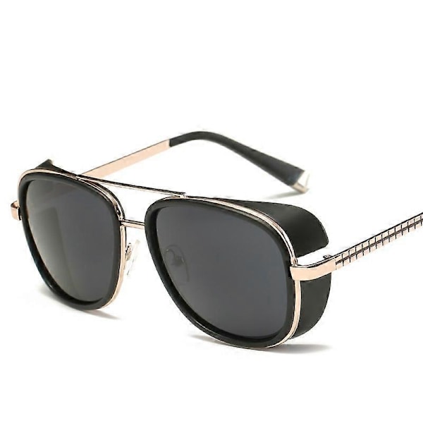 Iron Man 3 Matsuda TONY Stark Solglasögon Herr Rossi Coating Retro Vintage Designer Solglasögon Oculos Masculino Gafas del UV400 9-XY62-C4