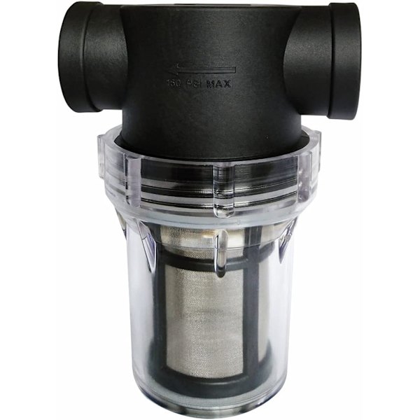 3/4\" Vandpumpefilter med 80 Mesh Rustfrit Stål Si, Inline Filter, Havevandingsfilter
