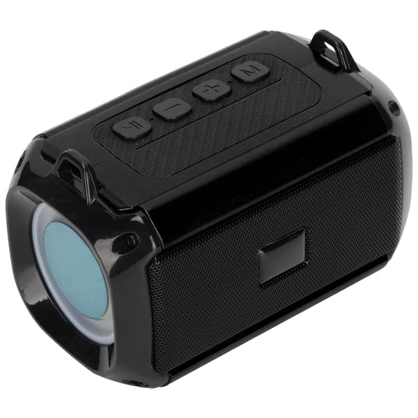 Wireless Speaker 360° Stereo Noise Cancelling Portable Bluetooth Speaker with Charging Cable Black 0.1