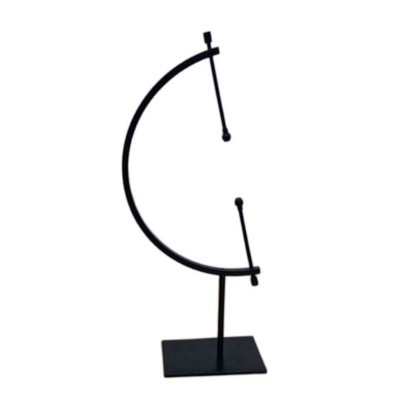 1/2/3/5 Sfæreholder Display Stand Ornament Glas Kugleholder Sort L Black L 1Set