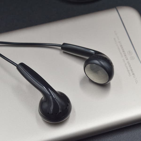 Wired headphones with microphone, in-ear, 3.5mm blue