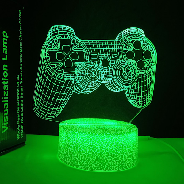 Luovasti suunniteltu pelikammarin koriste, yövalo, halkeamamalli, halkeamapohjainen peli, halkeamapohjainen peli Crack Base Game Over Crack Touch Colorful Set