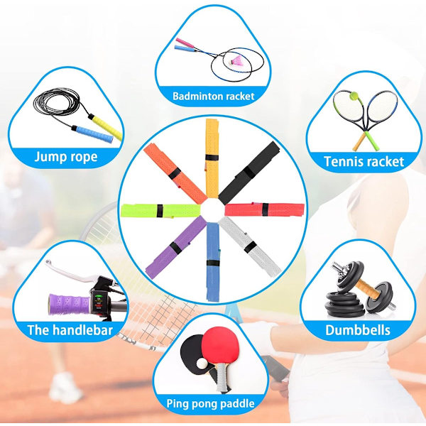 st - Racketgrepp - Racketgreppstejp - Badminton Grepptejp - Tennisracket Grepptejp