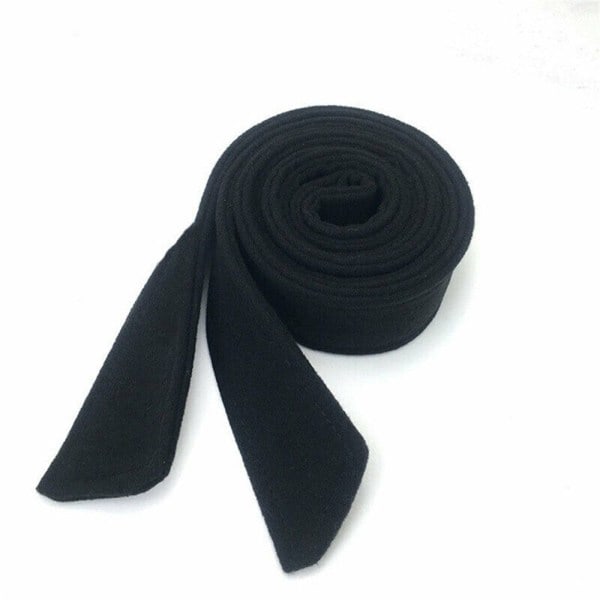 Coat belt woolen sash black